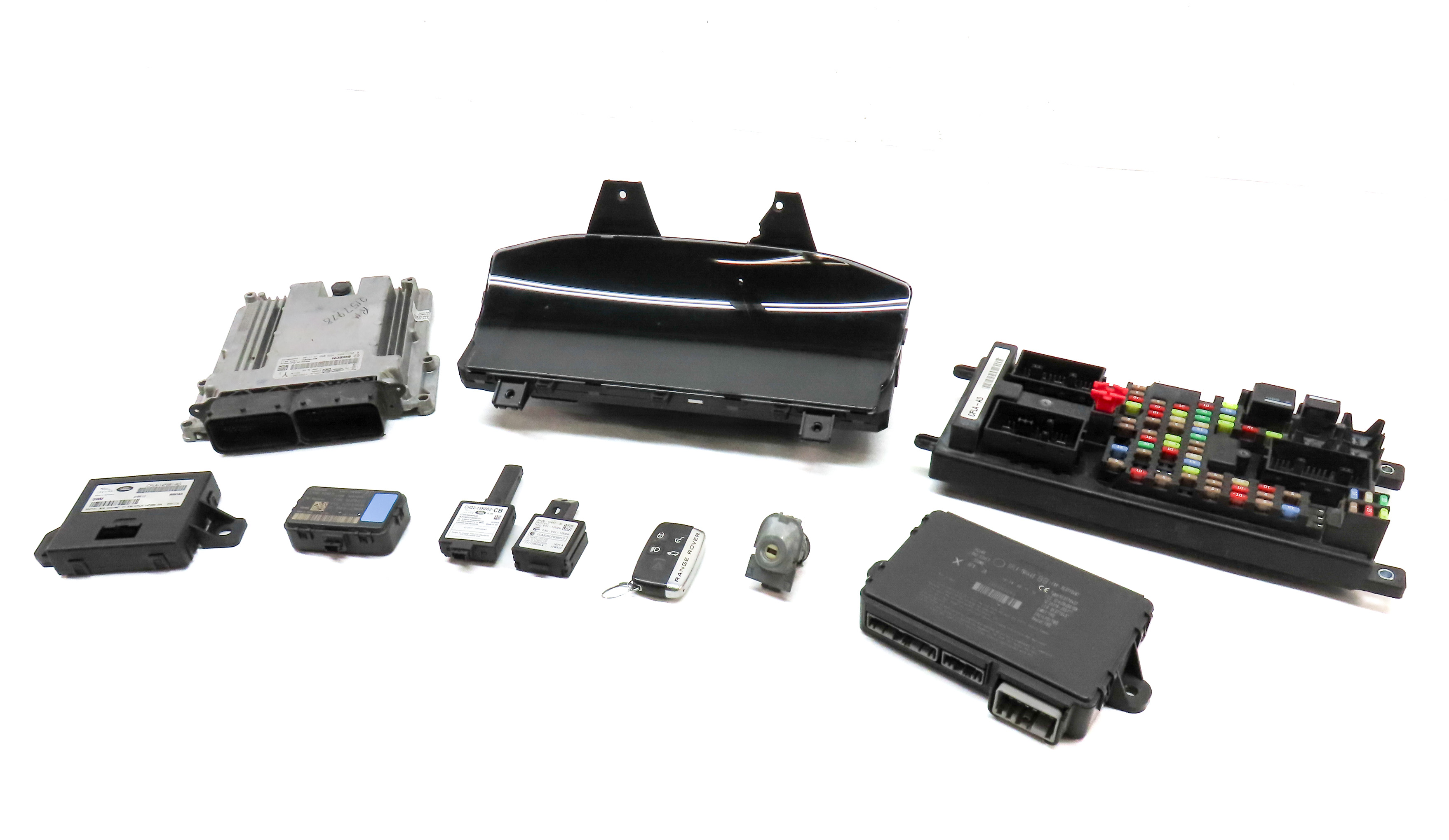 13 ROVER L405 5.0L NON SUPER ENGINE ECM BCM IMMOBILIZER MODULE KEY SET/10(257k) — exact item pictured